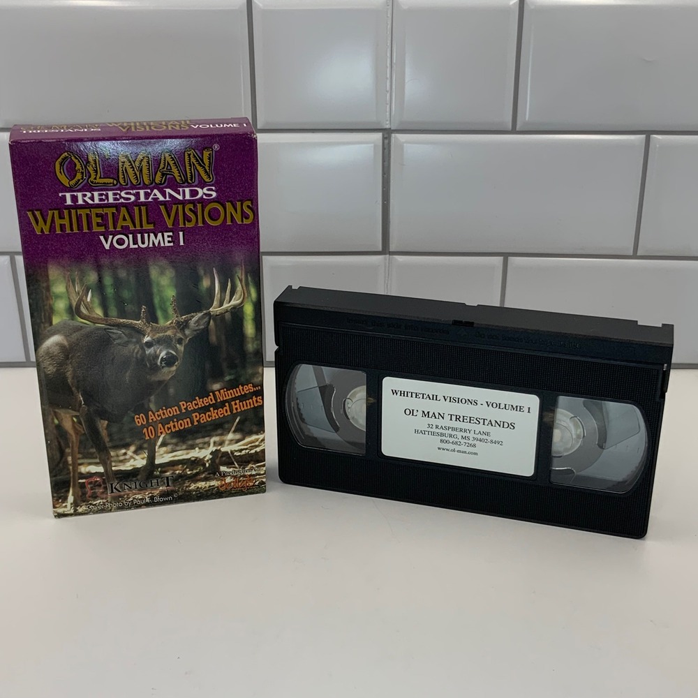 Ol Man Treestands Whitetail Visions Volume I VHS Hunting Video 60 Minutes OMV